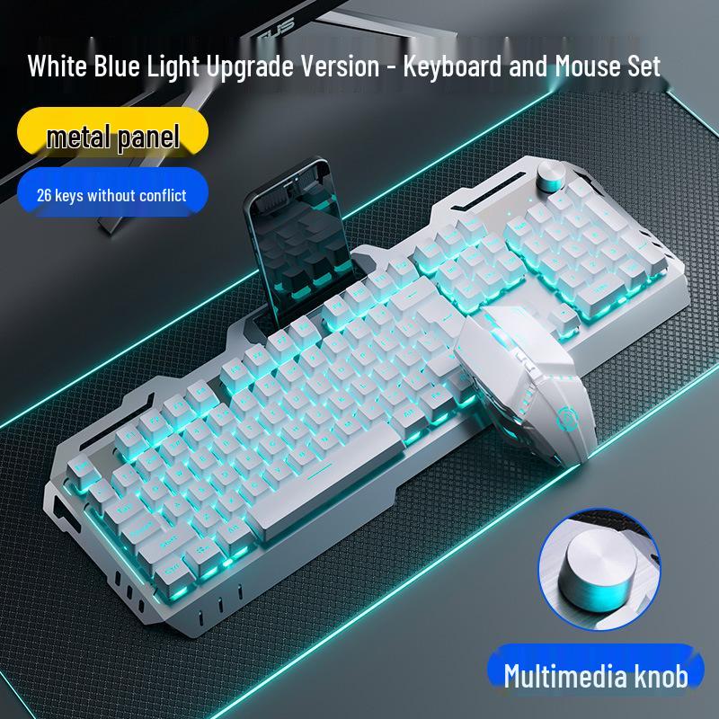 Muzama Gaming Keyboard, Mouse, and Headset Set – Wired/Wireless Esports Peripherals