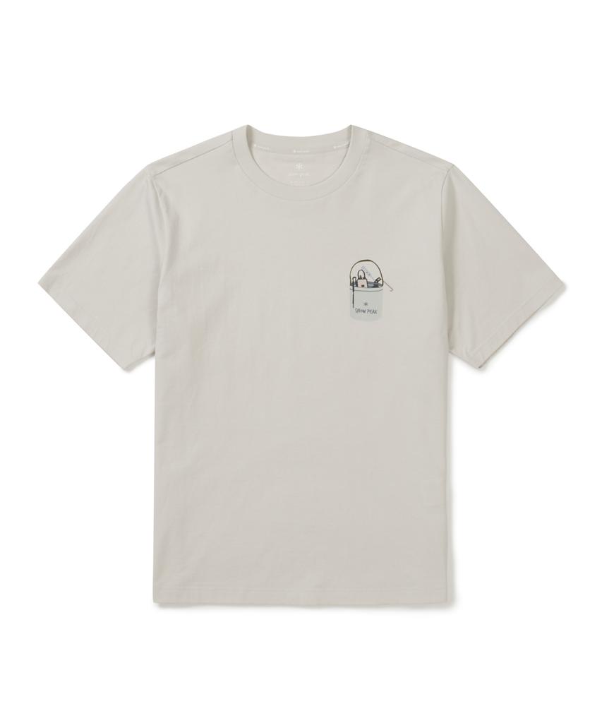 SNOWPEAK APPAREL Cotton Botanic Graphic Short Sleeve T-Shirt (S26Mufts60) Light Beige