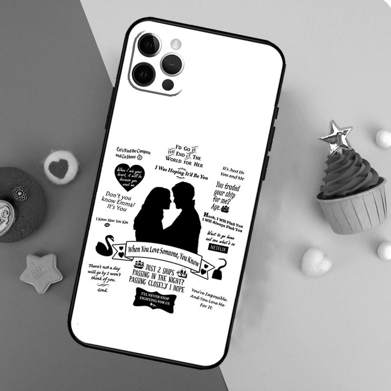 Captain Swan Once Upon A Time Phone Case For iPhone 17 16 14 13 12 11 15 Pro Max 12 13 Mini 16E 17 Air Shockproof Cover