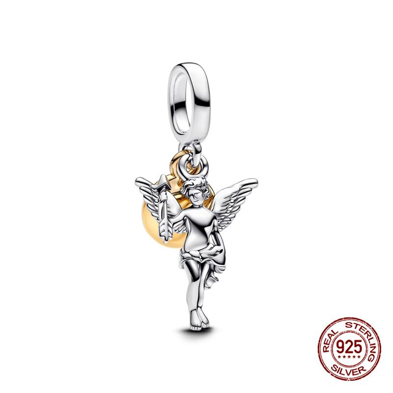 Charms Copper Blue Butterfly & Puppy Charms Beads Fits 3Mm Original Bracelet Necklace Womens Diy Fine Jewelry Gifts