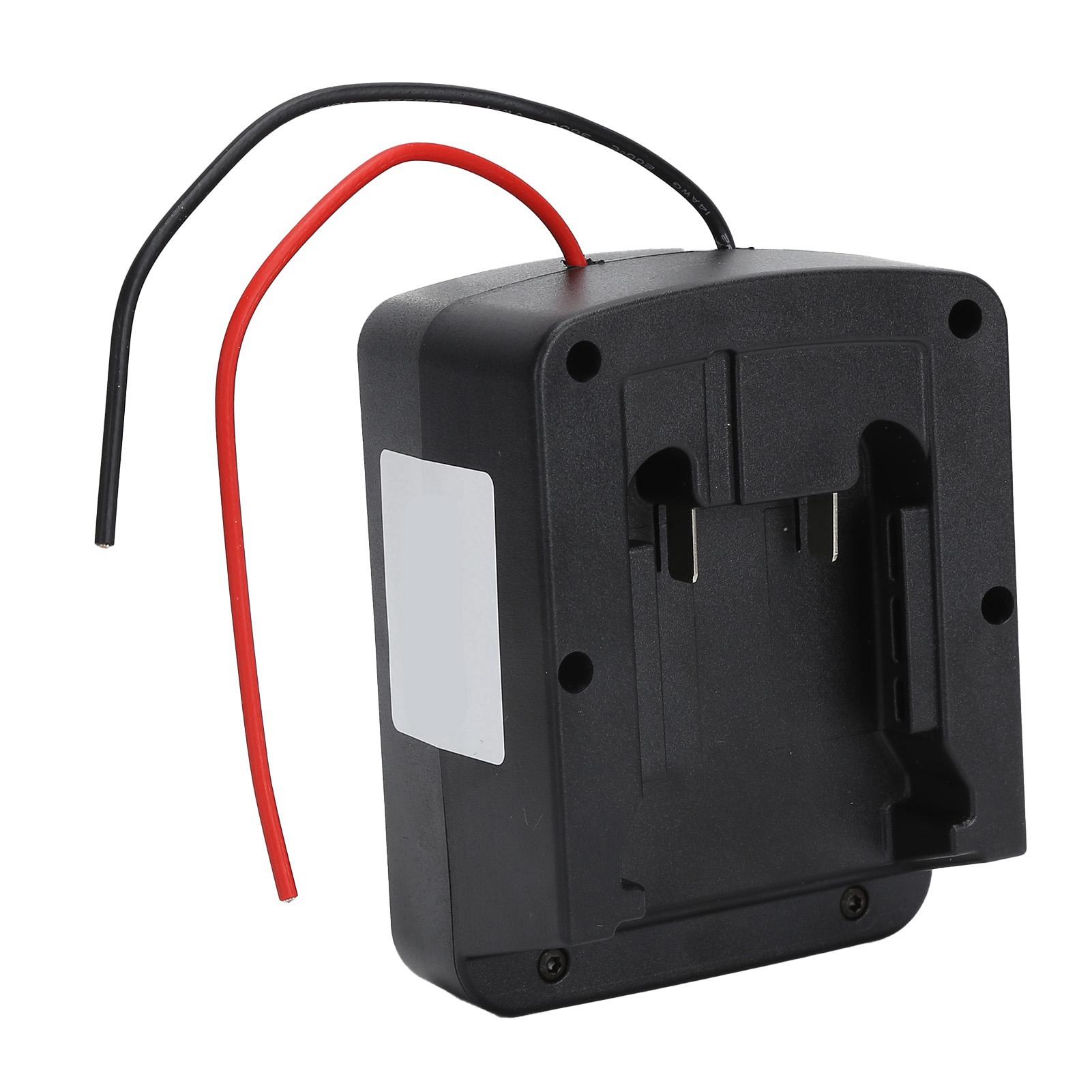

Lithium Battery Adapter Power Connector Mount with Wires for Milwaukee M18 18V Black
