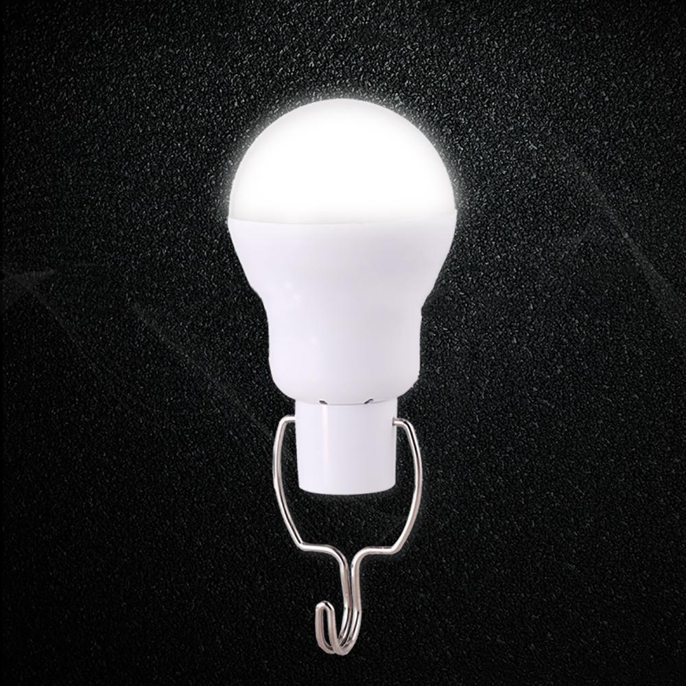 1× Portable Solar Panel Powered LED Light Bulb Camping Tent Lamp Indoor Outdoor