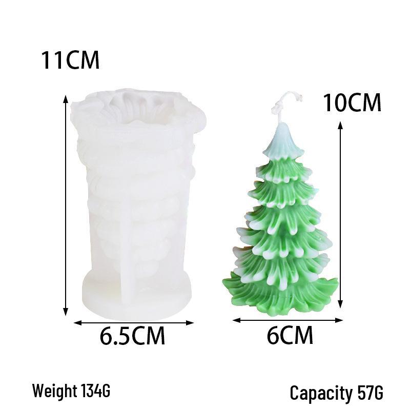 Stampo per candele natalizie: Babbo Natale, Cedro, Pupazzo di neve