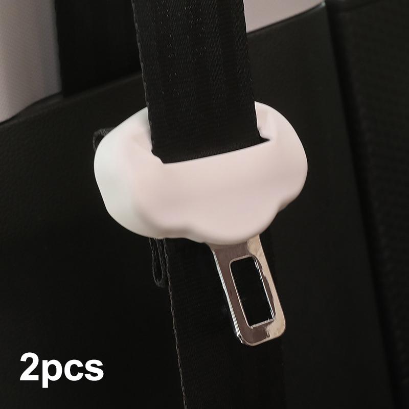2Pcs Anti-Scratch Rubber Car Seat Buckle Protector Clip Protection Cover Universal Seat Belt Buckle Cover For Suv Sedan