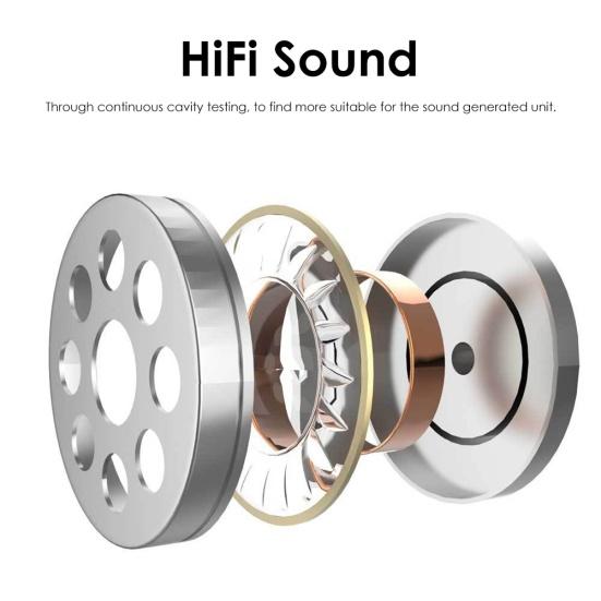 3.5mm Wired In-Ear 4D Stereo HiFi Music Earphone Headset with Mic for Phone PC