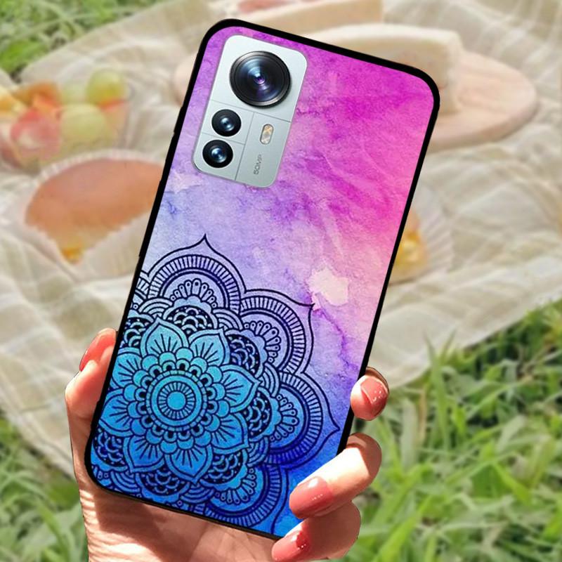 For Xiaomi Mi 12 Case 12X 12S Soft Silicone Cartoon Painted Phone Cover For Xiaomi 12 Pro Case 12S PRO Shockproof Coques Bumper