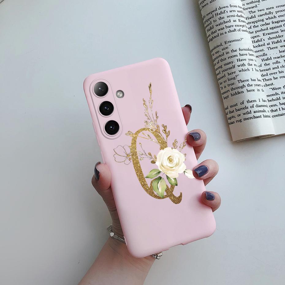

For Samsung S24 S24 Ultra Case Cute Letters Soft Cover for Samsung Galaxy S24 Plus Ultra Silicone Bumper GalaxyS24 Phone Cases Samsung S24Ultra