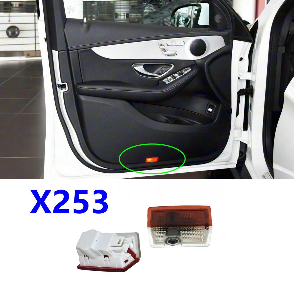 HD 2X Accessories Led Car Door Projector Light Coupe C253 C254 GLC Amg 43 63 GLC300 GLC250 For Mercedes Benz Class GLC X253 X254