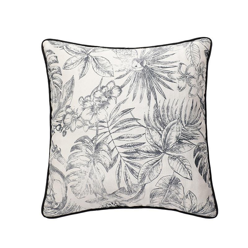 Pillowcase Chic Only Black And White Floral Throw Pillow Covers For Living Room Bedroom And