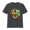 Cute Vegetable Art Healthy Veggie Vegan Gardening T Shirt Vintage Washed Fashion Homme Comfortable Versatile Stylish Stretched
