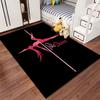 Pole Dance Silhouette Carpet suitable as a non-slip mat for the living room or bedroom sofa
