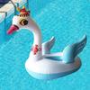 Summer Children's Inflatable Swimming Toy Cartoon Crown Swan Swimming Floating Chair Outdoor Water Toy Baby PVC Inflatable Toy