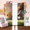 Football Player - HD Printed Curtain - Polyester material - Suitable for bedroom   living room   study (customizable)