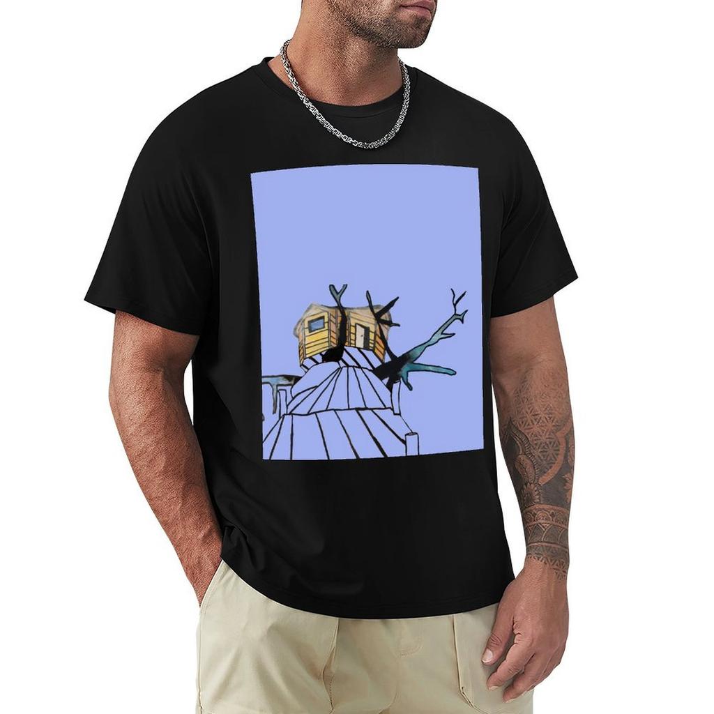 Limageecrite Baobab Tree Hut Tshirt Basic Plain Tee For Spring And Summer