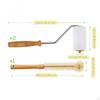 3Pcs Honey Extractor Uncapping Roller with Brush Removable Sturdy for Collecting Wood