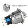 19mm Rotary Changeover Stainless Steel 3 Pin And 2 Level/6 Pin And 3 Level Selector Switch Durable IP67 Change Over Knob Switch