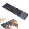 Fold   Keyboard Rechargeable Full Size Keys Folding Wireless Keyboard with Touchpad Multi Device Sync for Laptop PC Tablets
