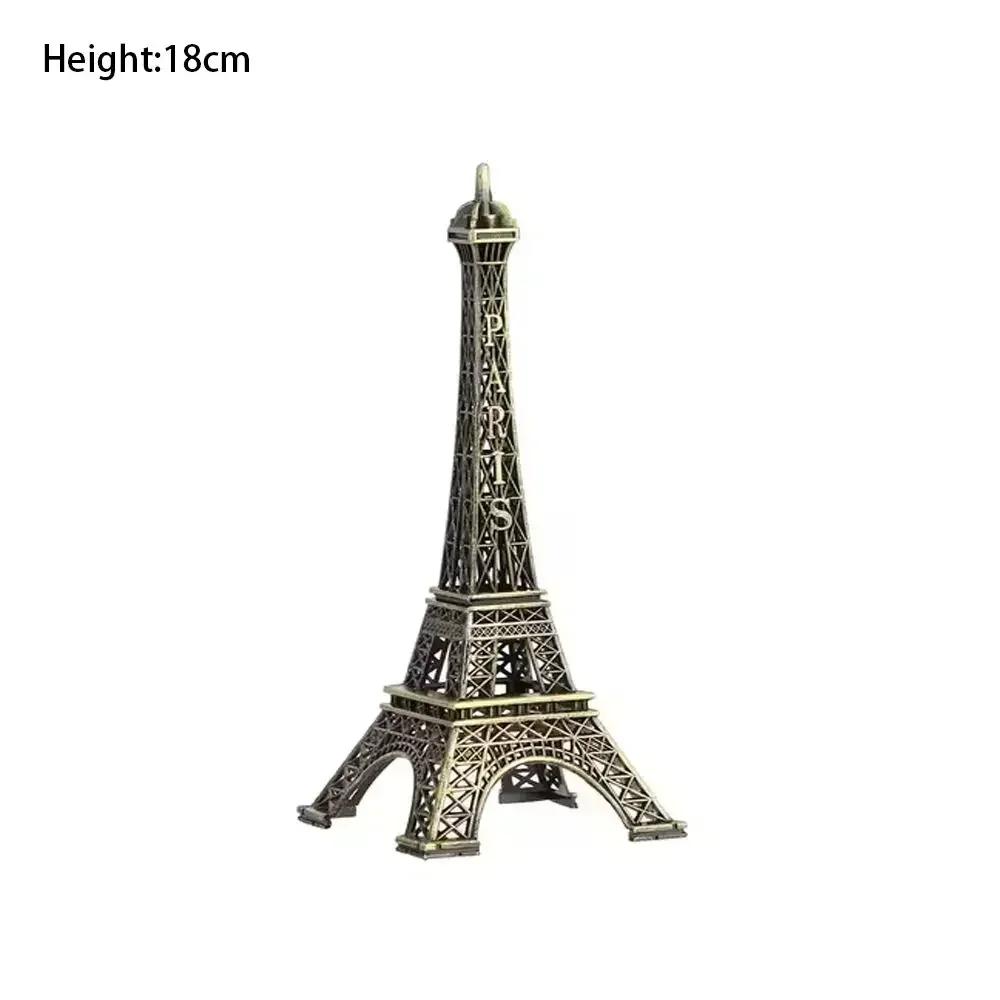 Hochwertige Metall-Eiffelturm-Statue Bronze 7 Größen Eiffelturm-Modell mit Box Exquisites Design Architektonische Sammlerstücke