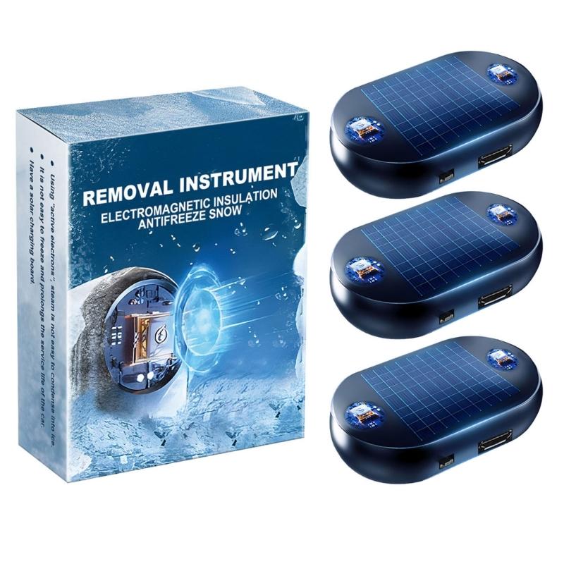 Automotive Windshield Deicer Using Molecular Shaking Technology to Melt Snow & Prevent Ice Buildup on Glass for Auto