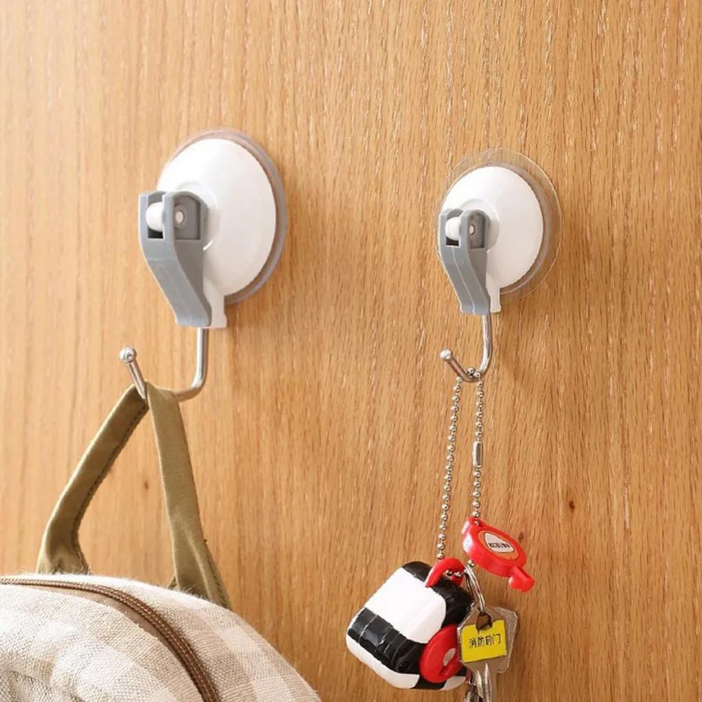 Snap Large Cup Heavy Suction Vacuum Holder Hooks Lever Bathroom Kitchen Duty Housekeeping & Organizers Adhesive Hooks Household