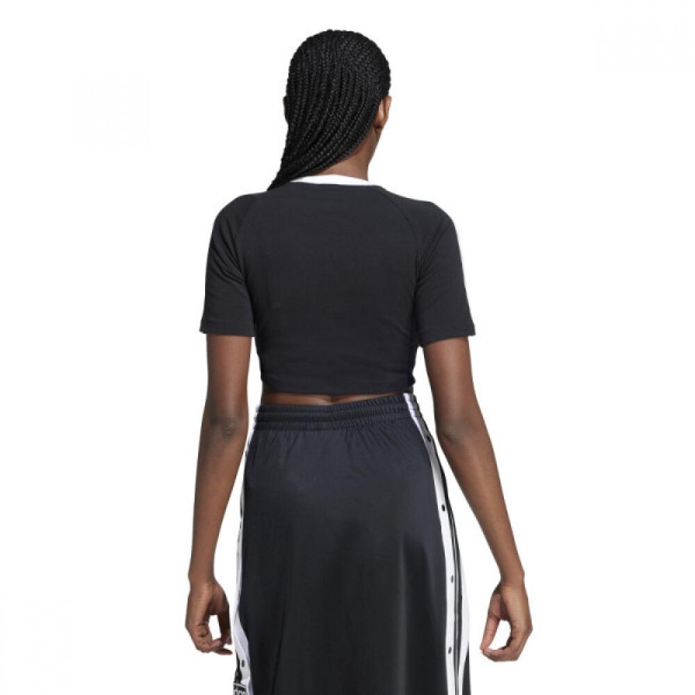 AdidaS Three StripeS Baby Tee Women S Short Sleeve Iu2532