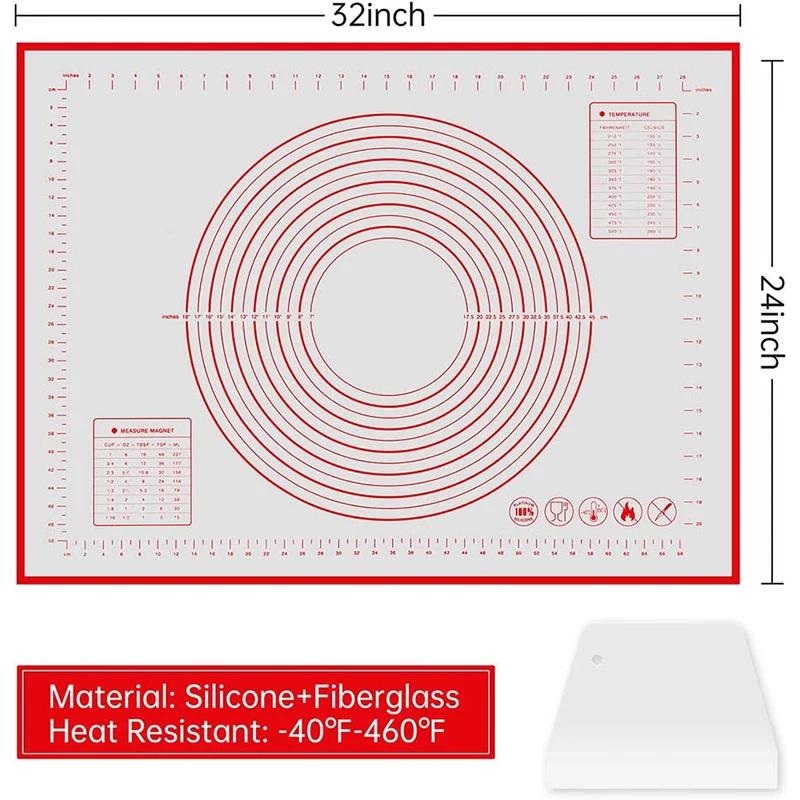 

60*40см Многоразовый силиконовый коврик для выпечки, коврик для замешивания теста, противень для выпечки с формочкой для теста, держатель для приготовления пиццы и выпечки, кухонный коврик для духовки