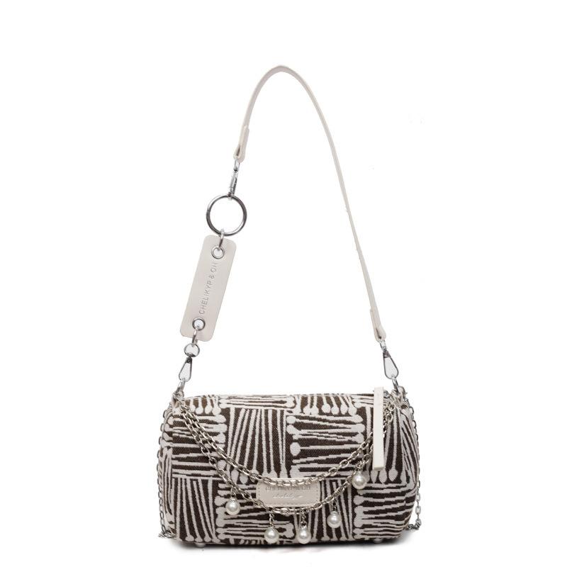 College students class big bag women's new fashion commuter shoulder bag summer large capacity striped pillow bag