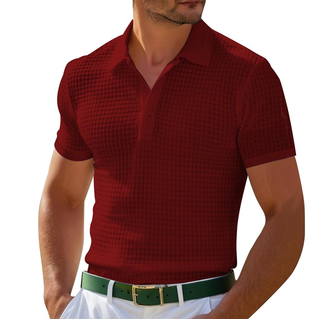 Men's Summer Retro Colorblock Pocket Short Sleeve Tops Men's Casual Fashion Tops