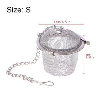 Küchengewürzsieb Teekessel Netzfilter Teekugel Kräuterinfuser Edelstahl