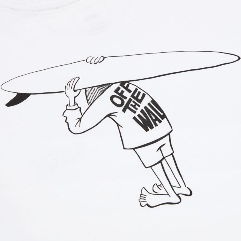 Vans Fashionable Versatile Comfortable Round Neck T-Shirt Unisex Tops White VN000R61WHT1