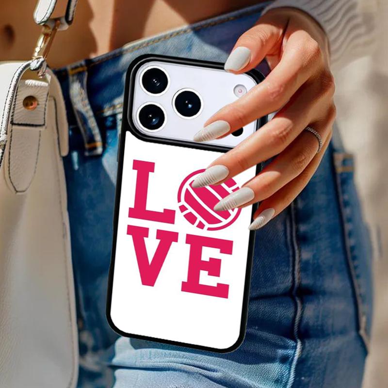 Volleyball Sport Phone Case For iPhone 17 Air 14 15 13 12 Max Cover For Apple 16e 11 Pro Max Plus Coque