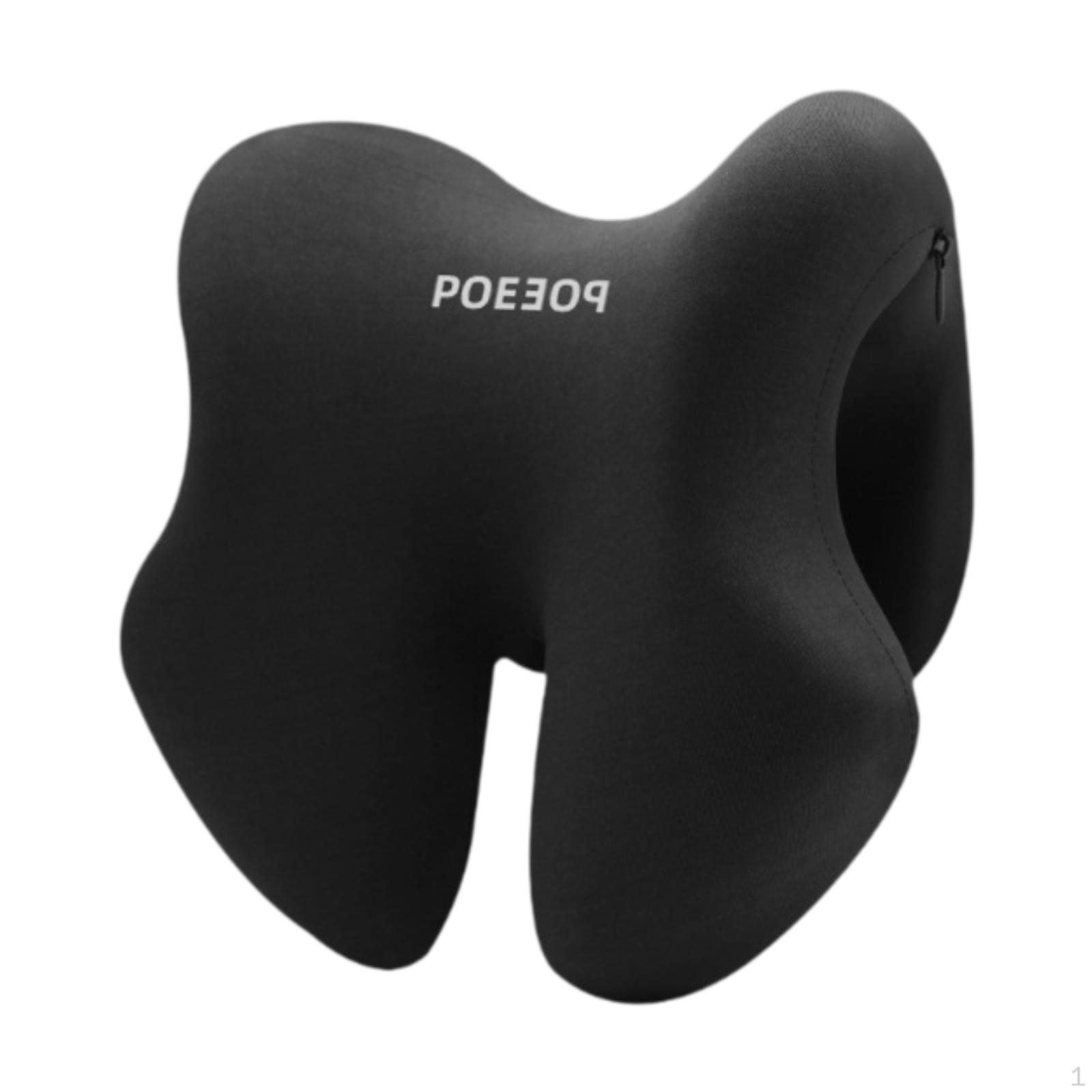 

Легка подушка для шиї, піна з ефектом пам’яті для подорожей і використання в офісі чорний