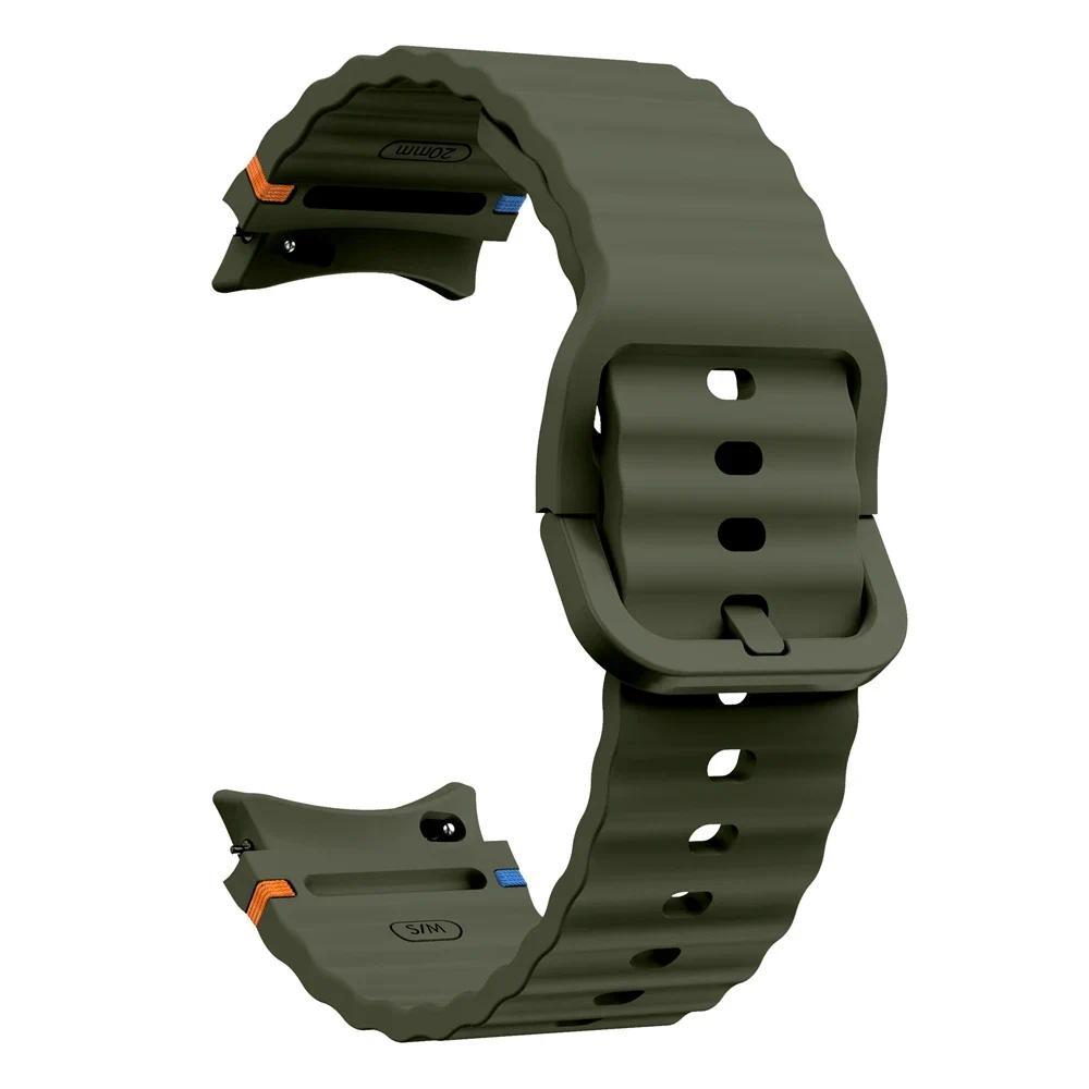 Oryginalny Silikonowy Pasek Do Samsung Galaxy Watch 7/FE/5 Pro Watch 6/4 Classic 44mm 40mm Bransoleta Pasek Correa Galaxy Watch 7 Pasek