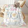 Happy 60th Birthday Floral Blankets Are Suitable for Living Rooms,making Them an Ideal Choice for Outdoor Travel and Gifts.