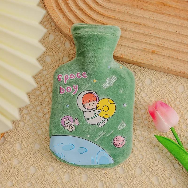 

Грелка из резины высокой плотности с симпатичным плюшевым чехлом — портативное тепло для младенцев и студентов