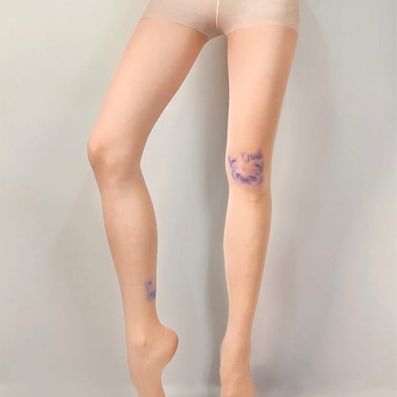 Romantic tiger papillion tights