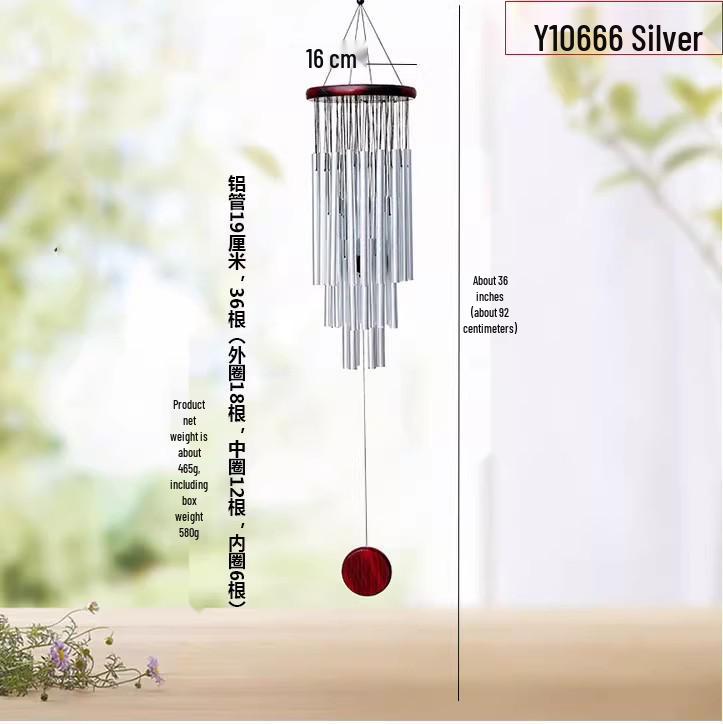 

28-Tube Wind Chime with 12 Bell Levels in Red Copper Color (0614).
