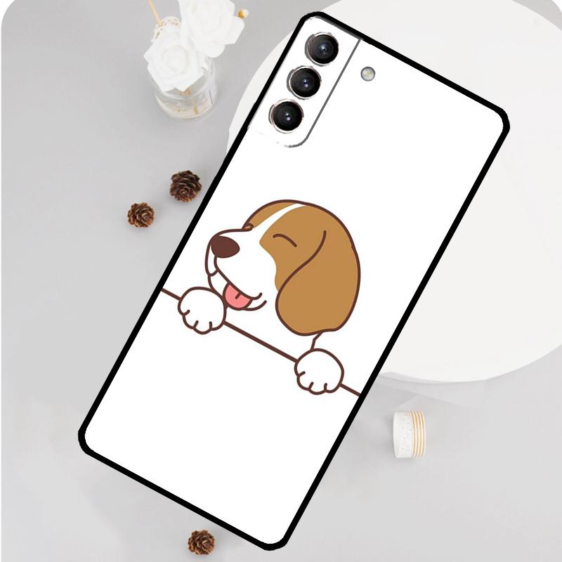 Σκύλος Μπίγκλ Χαριτωμένη Κινούμενη Θήκη Τηλεφώνου Για Samsung Galaxy S26 S25 S24 S20 S21 S22 S23 Ultra S10 Plus S25 FE Θήκη Κάλυμμα
