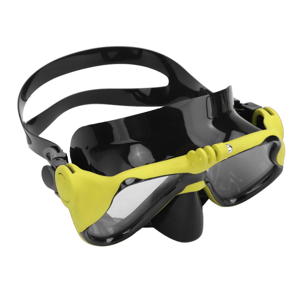 Action Camera Diving Goggles Professional Prevents Fog Tempered Lens Diving Face Cover with Mount