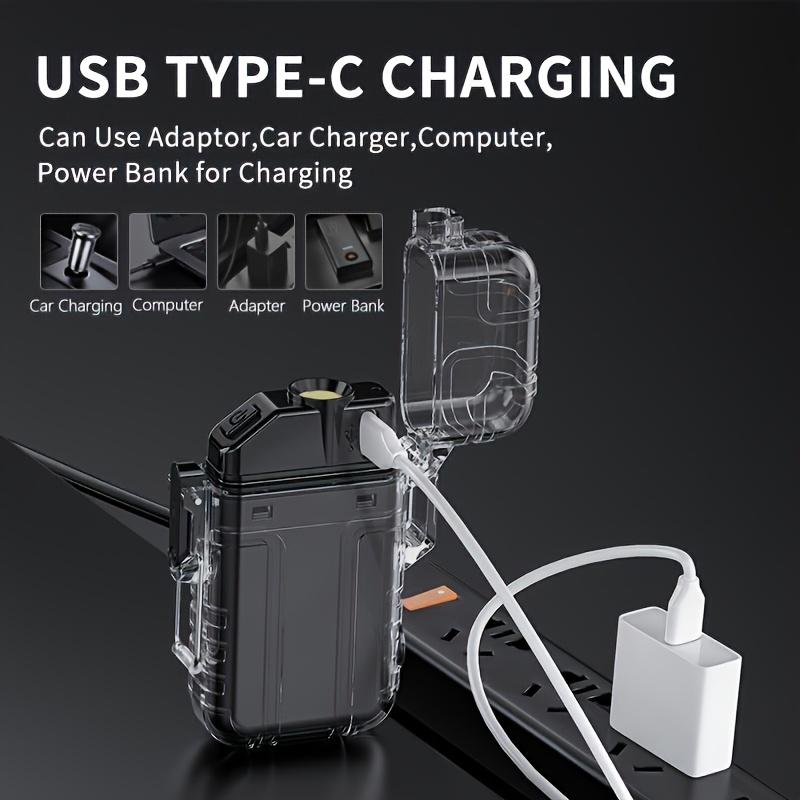 Rechargeable ignition portable COB flashlight, windproof 3-in-1 flashlight, electric wire ignition,durable,compact,camping and emergency situations