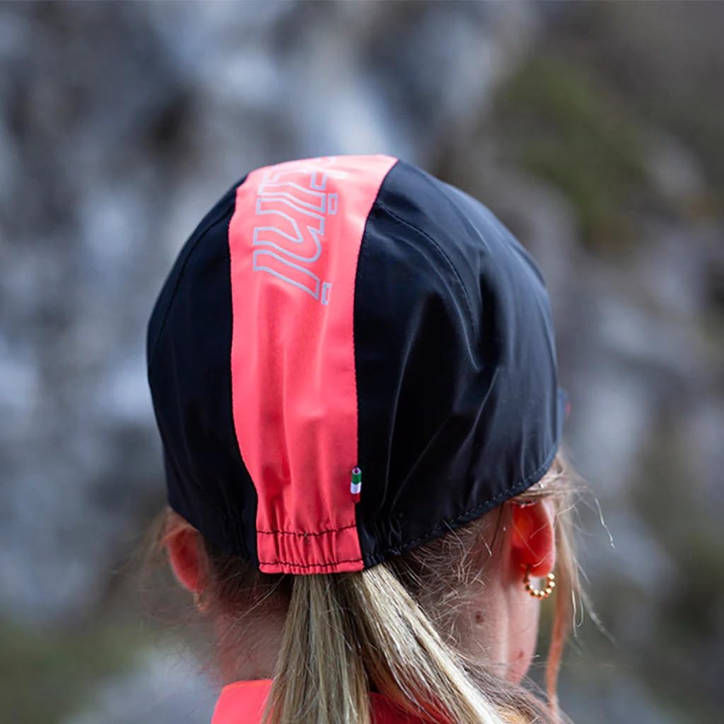 Santini Guard Mercurio Rain Cap, Black/Pink