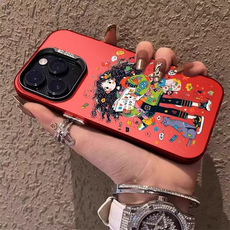 Nueva funda de moda para chica para teléfono móvil iphone17 Apple 15promax/14 personalidad 13pro12/16