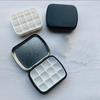 1set Nail Art Watercolor Paint Compact Flip-top Small Tin Box, Painted Glue Mixing Box, Portable Mini Palette