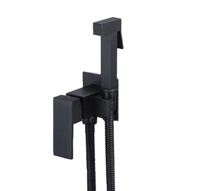 Messing Duscharmaturen Bidetbrause Wasserhahn Waschtischmischer Dusche Higienica Kalt- und Warmwassermischer Kran Quadratischer Duschkopf