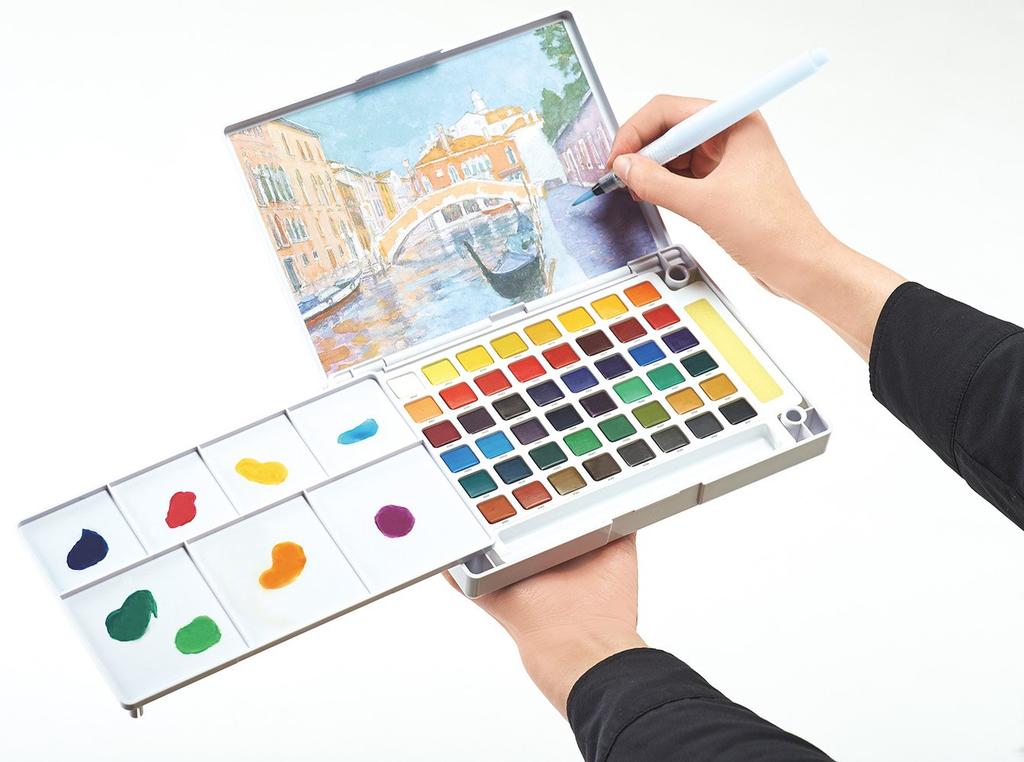 Sakura Craypas Petit Color Solid Watercolor 48 Paints, Colors, NCW-48H