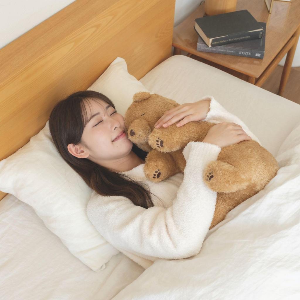 Livheart Soine Bear Cub Medium Cute Bear Plush Body Pillow, (Total Length Approx. 43cm), Toy, Pillow, 37055-13