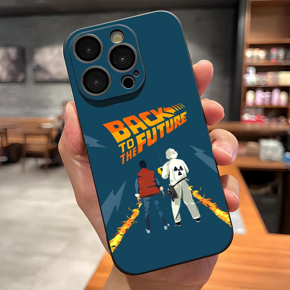 Hot Back To The Future Movie Phone Case For IPhone 17 Pro Max 15 Pro 16 14 Plus 12 13 Mini 11 Pro Shockproof Soft Cover