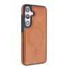 Case for Galaxy S26+ - Leather/PU, Brown, With Stand
