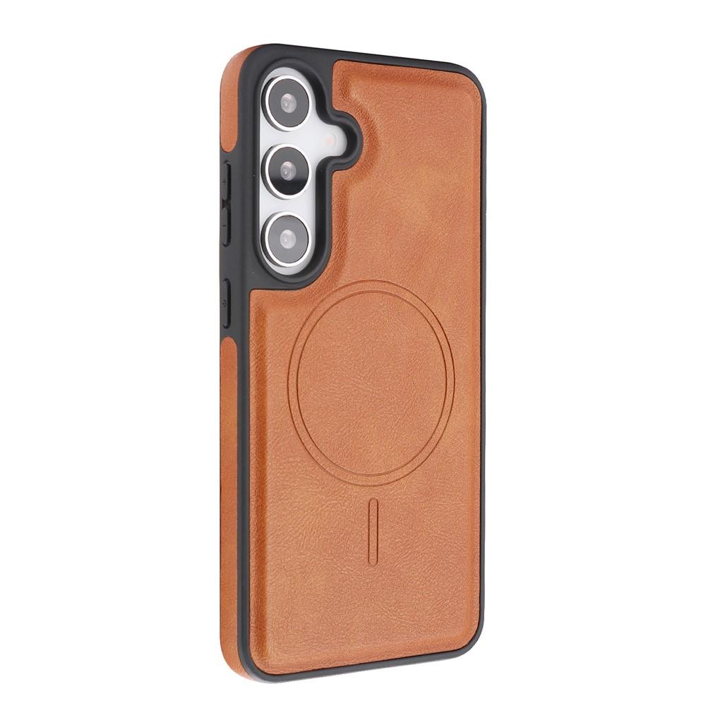 Case for Galaxy S26+ - Leather/PU, Brown, With Stand