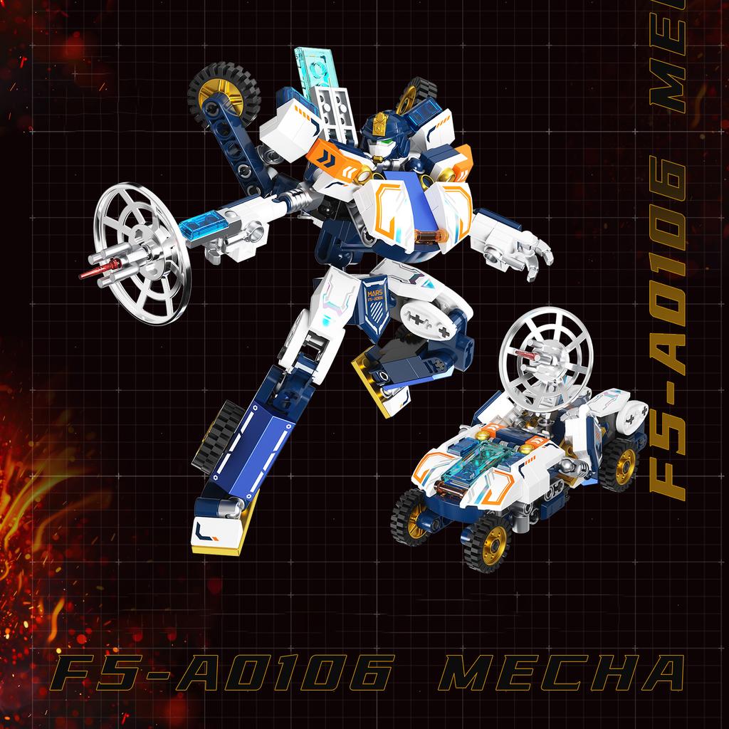 Jaki Aerospace Transforming Mecha Building Blocks Set Robot Model Assembly Toy Desktop Creative Ornament Boy'S Birthday Gift